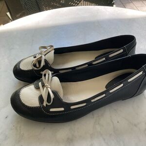 Cole Haan Black and White Women's Loafers